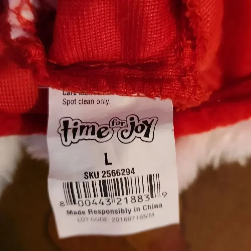 Dog Santa Claus Suit Outfit Hat